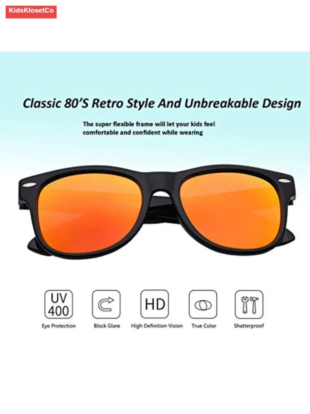 Polarized Kids Sunglasses Unbreakable UV Protection Toddler Sun Glasses Ages